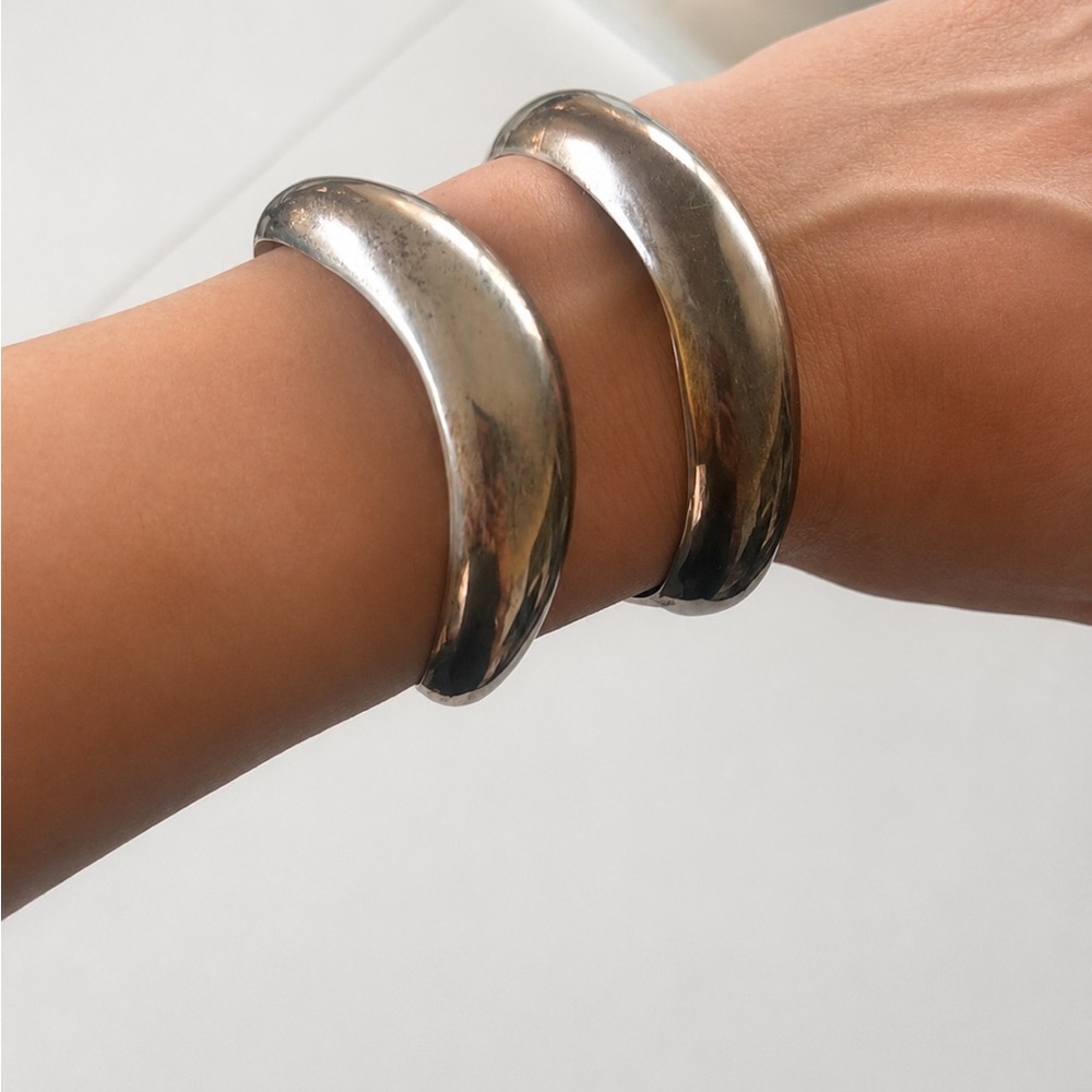 Elsa Peretti Tiffany & Co Vintage Cuff Bracelet Italy 1984 Sterling Silver 925